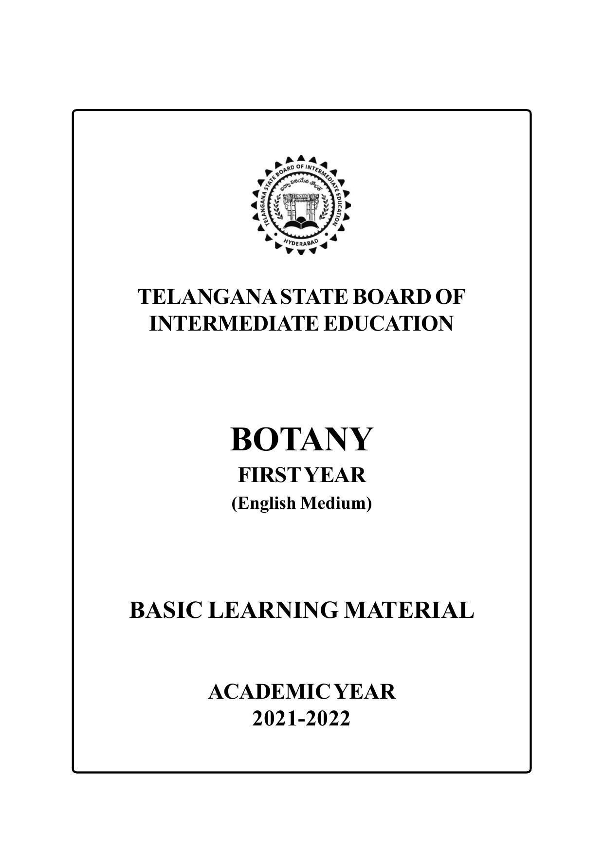TS SCERT Inter 2nd Year Botany I EM Path 1 (Telugu Medium) Text Book - Page 2