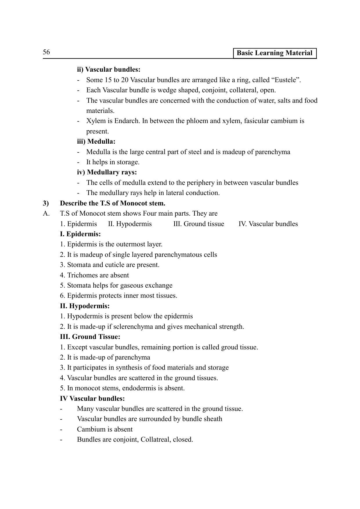 TS SCERT Inter 2nd Year Botany I EM Path 1 (Telugu Medium) Text Book - Page 61