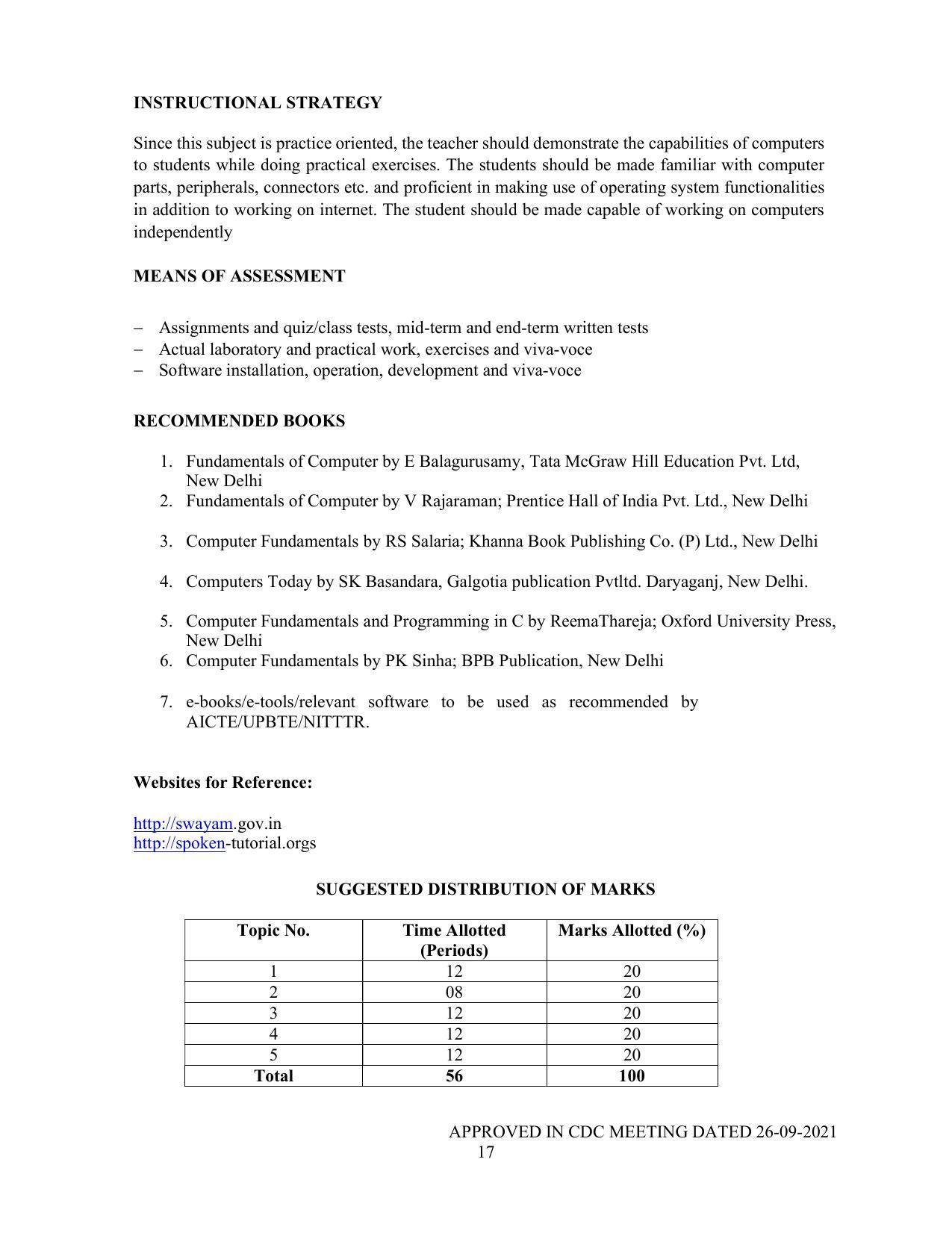 SYLLABUS FOR SEMESTER SYSTEM EFFECTIVE FROM (2021-2022) - P G DIPLOMA IN WEB DESIGNING - Page 17