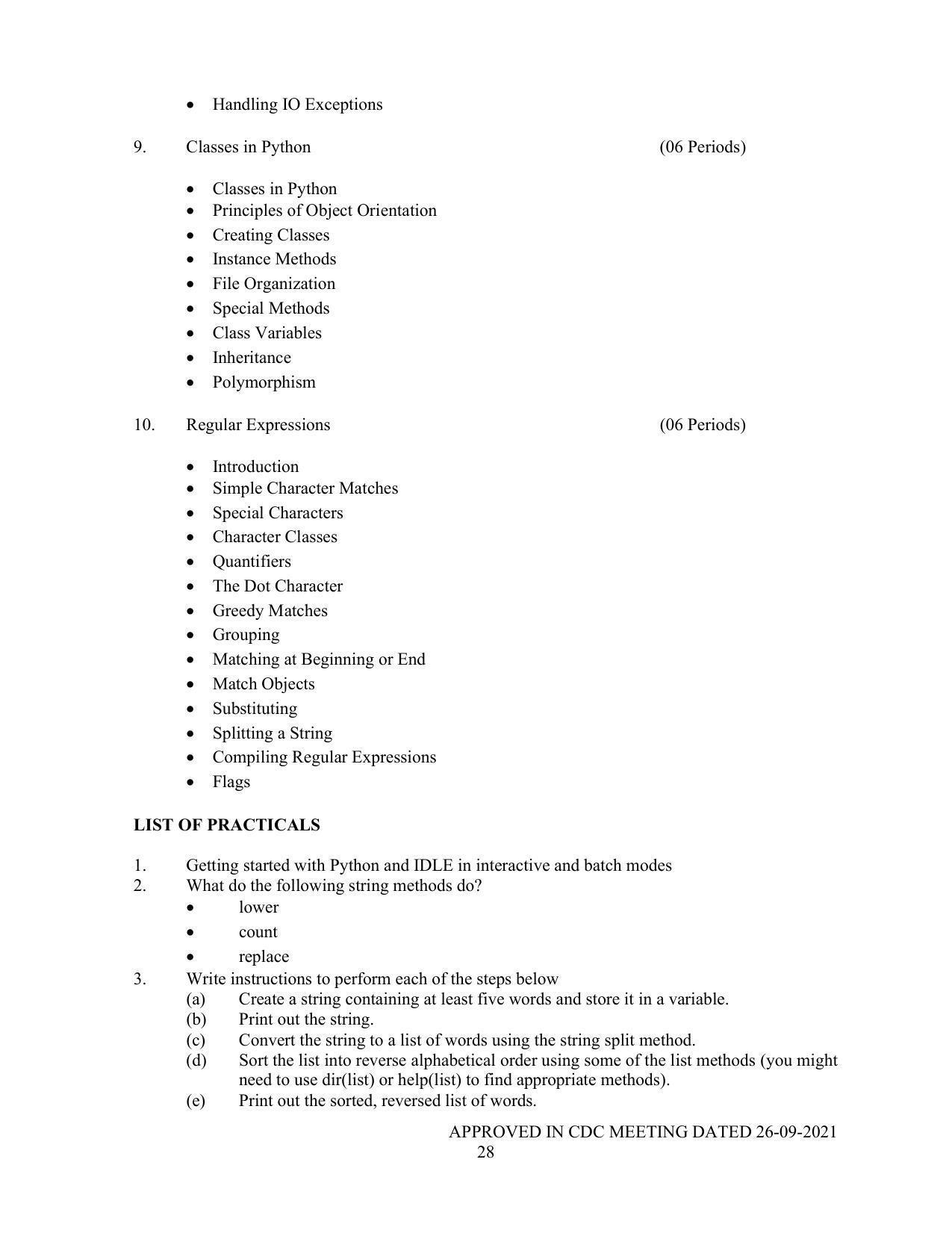 SYLLABUS FOR SEMESTER SYSTEM EFFECTIVE FROM (2021-2022) - P G DIPLOMA IN WEB DESIGNING - Page 28