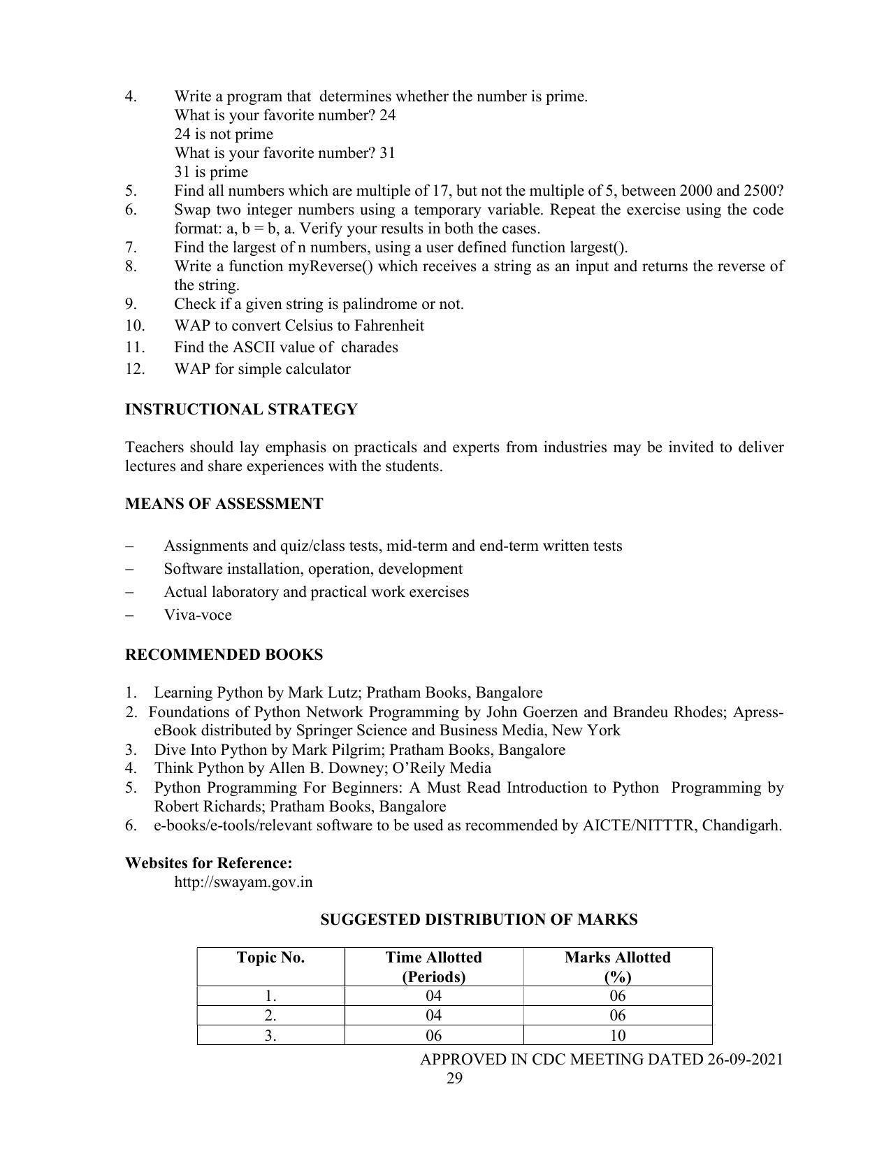SYLLABUS FOR SEMESTER SYSTEM EFFECTIVE FROM (2021-2022) - P G DIPLOMA IN WEB DESIGNING - Page 29