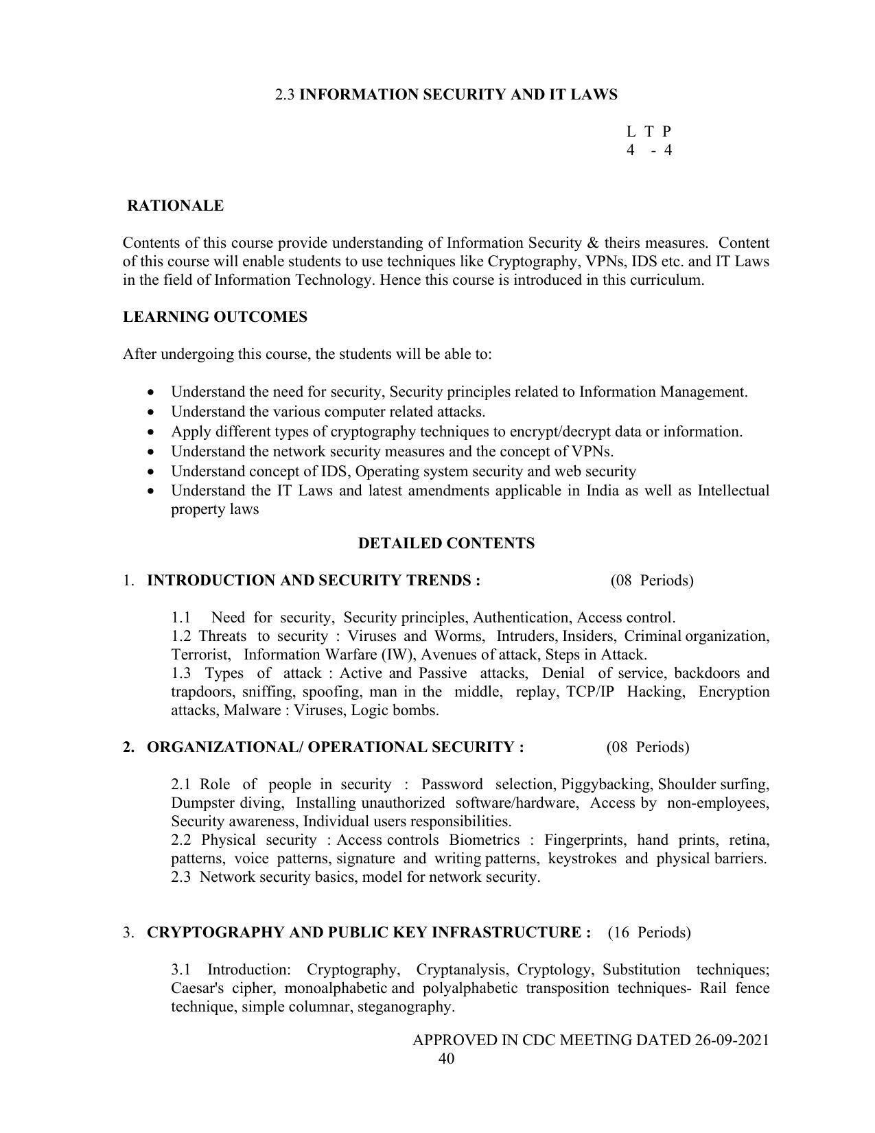 SYLLABUS FOR SEMESTER SYSTEM EFFECTIVE FROM (2021-2022) - P G DIPLOMA IN WEB DESIGNING - Page 40