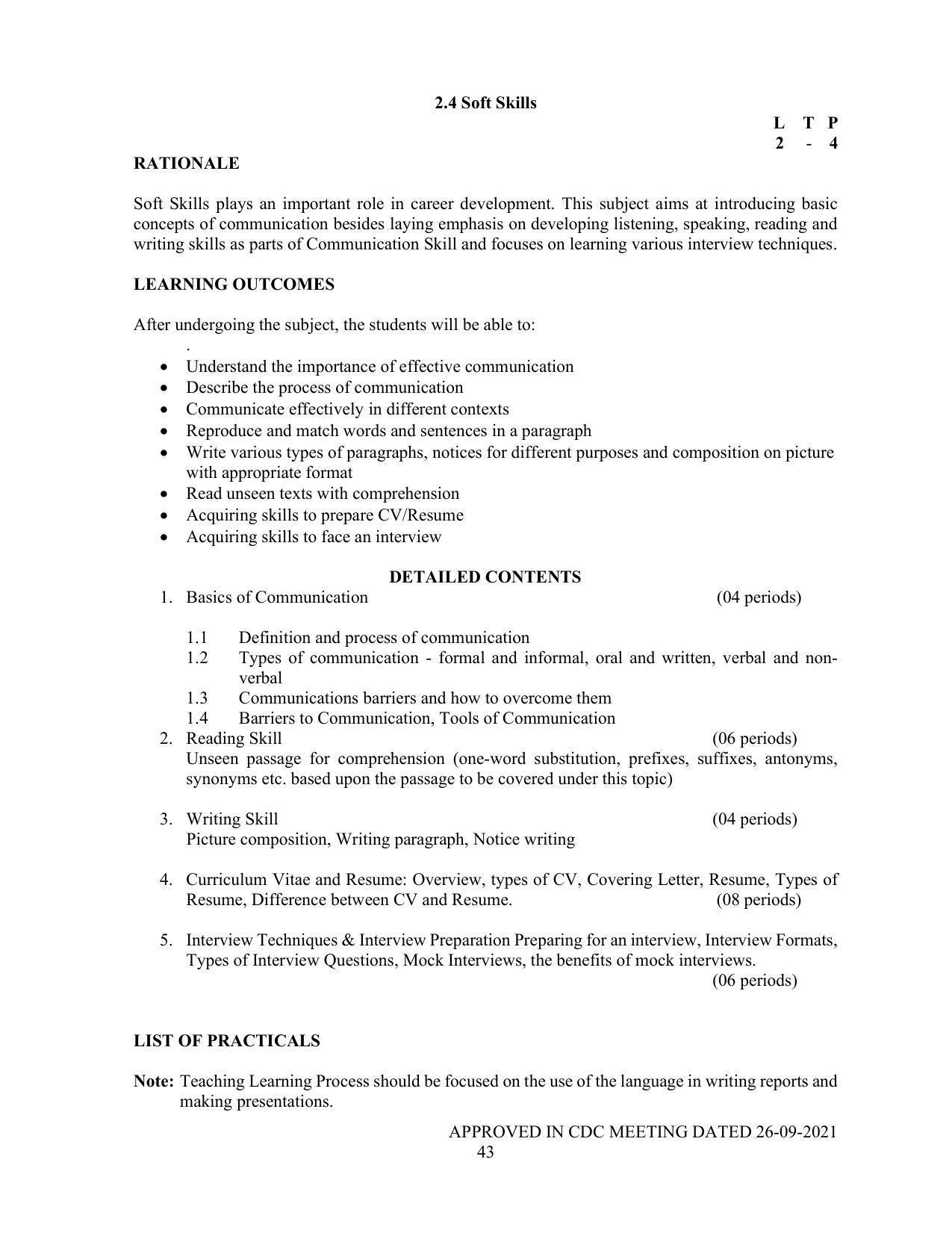 SYLLABUS FOR SEMESTER SYSTEM EFFECTIVE FROM (2021-2022) - P G DIPLOMA IN WEB DESIGNING - Page 43
