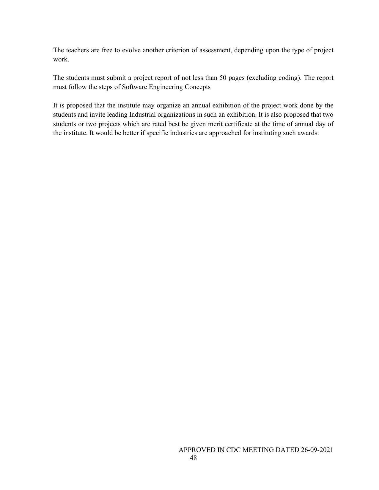 SYLLABUS FOR SEMESTER SYSTEM EFFECTIVE FROM (2021-2022) - P G DIPLOMA IN WEB DESIGNING - Page 48
