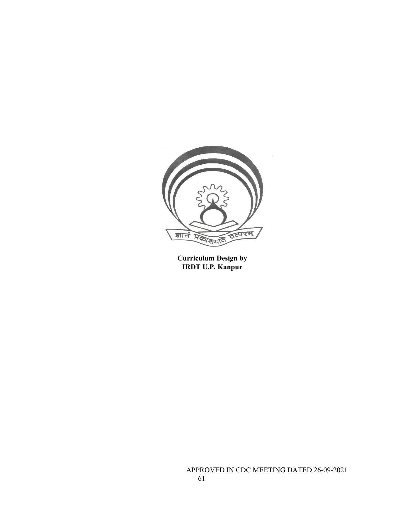 SYLLABUS FOR SEMESTER SYSTEM EFFECTIVE FROM (2021-2022) - P G DIPLOMA IN WEB DESIGNING - Page 61