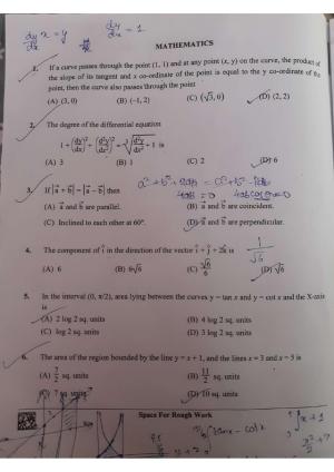KCET 2023 Mathematics Set C-2 Question Paper