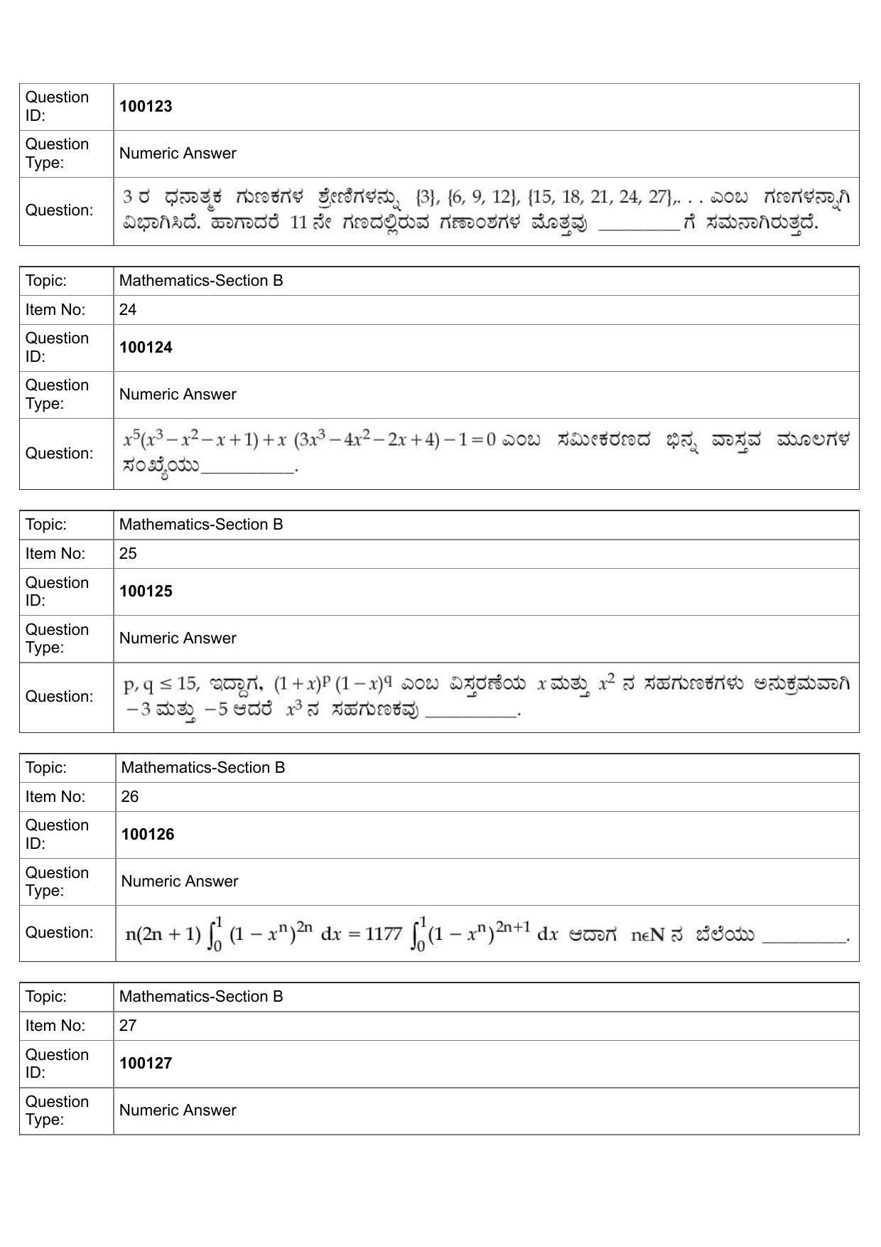 JEE Mains 2022: BTech Kannada (Shift 1) 26-07-2022 Question Paper - Page 11