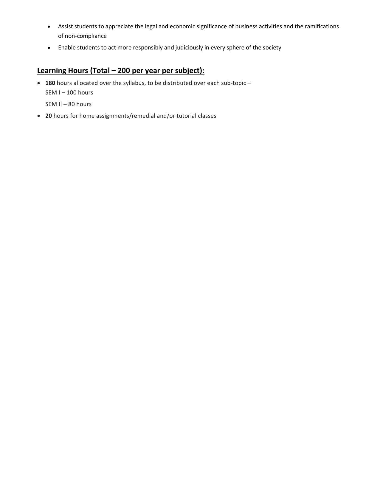 WBCHSE Class 11 & 12 Syllabus for Commercial Law and Preliminaries of Auditing (CLPA) (SET II) - Page 2