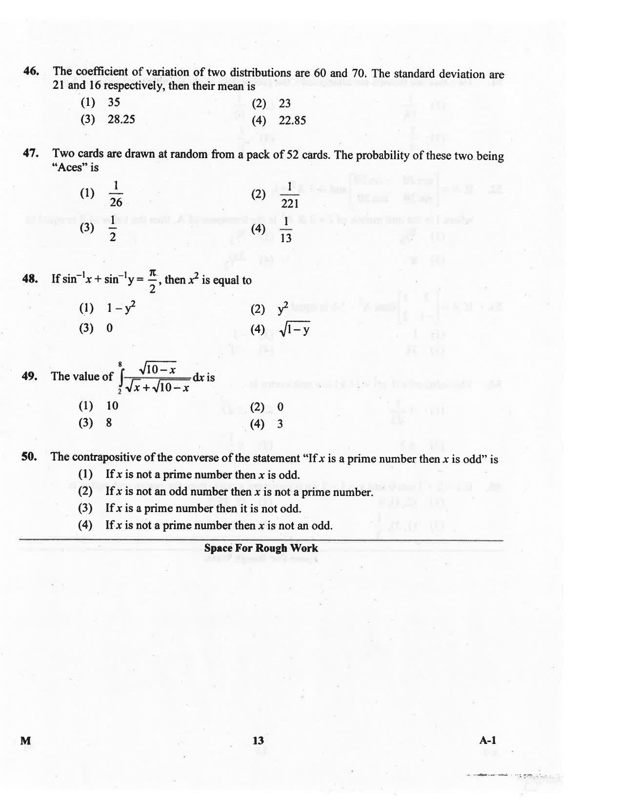 KCET Mathematics 2016 Question Papers - Page 13