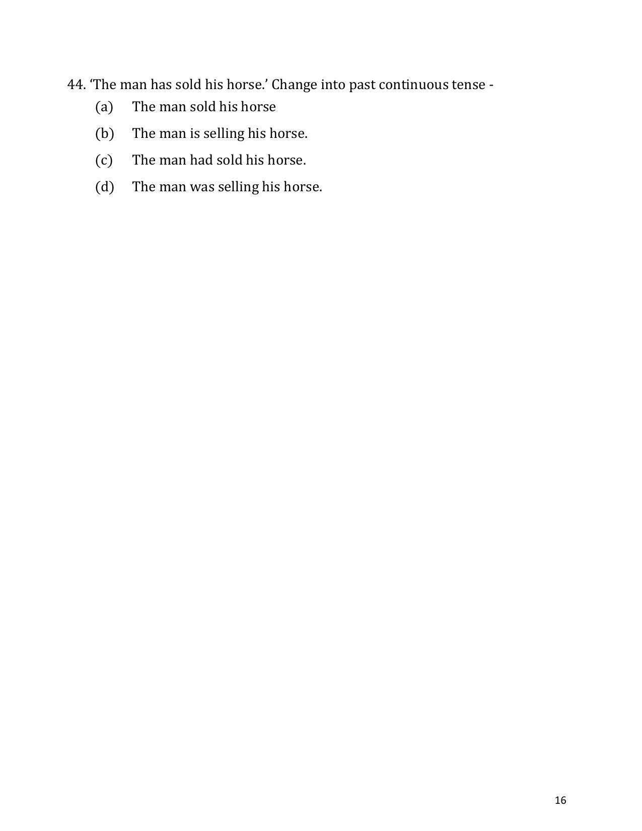 UP Board (UPMSP) Class 9 English Question Bank - Page 16