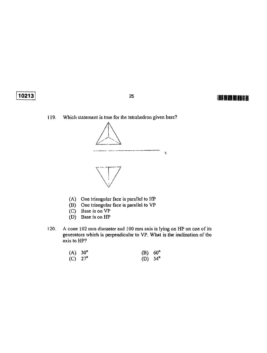 CUSAT CAT 2013 Lateral Entry Question Paper - Page 26