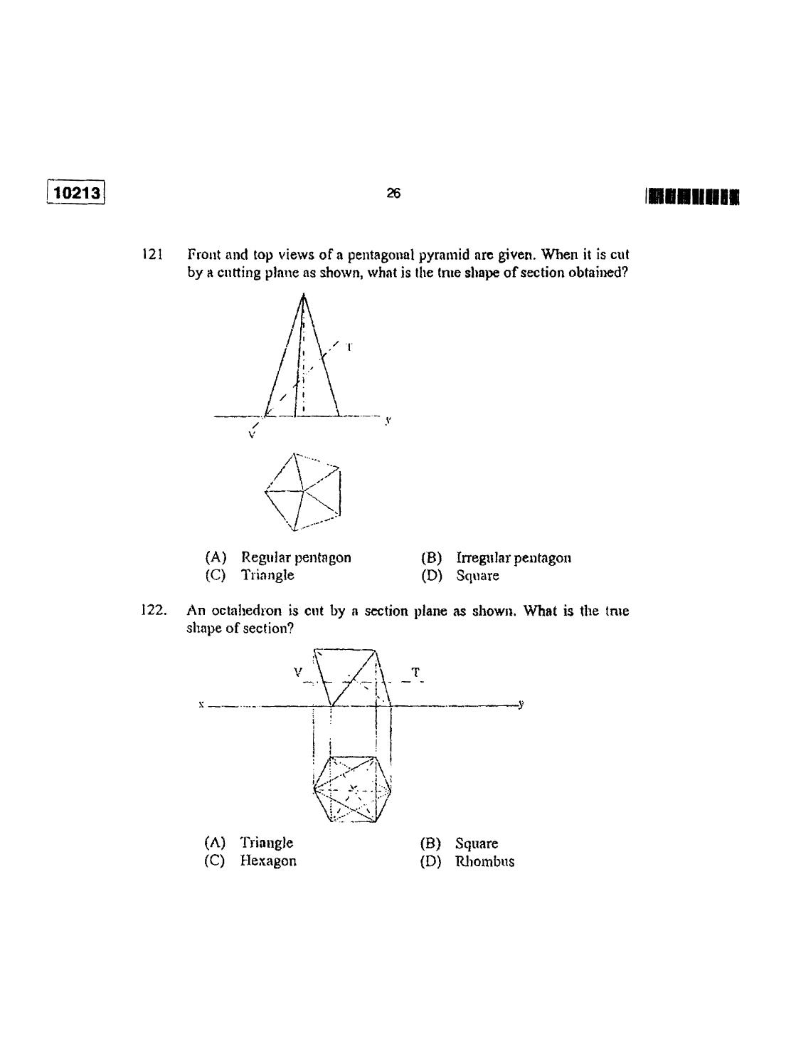 CUSAT CAT 2013 Lateral Entry Question Paper - Page 27
