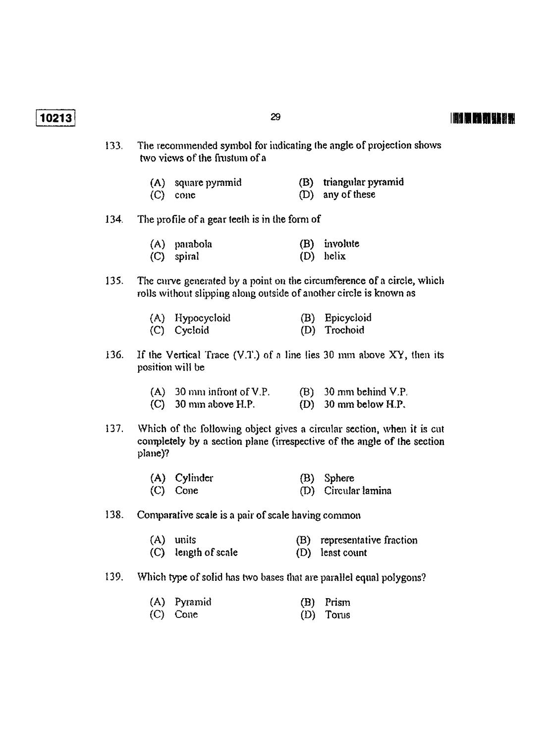 CUSAT CAT 2013 Lateral Entry Question Paper - Page 30
