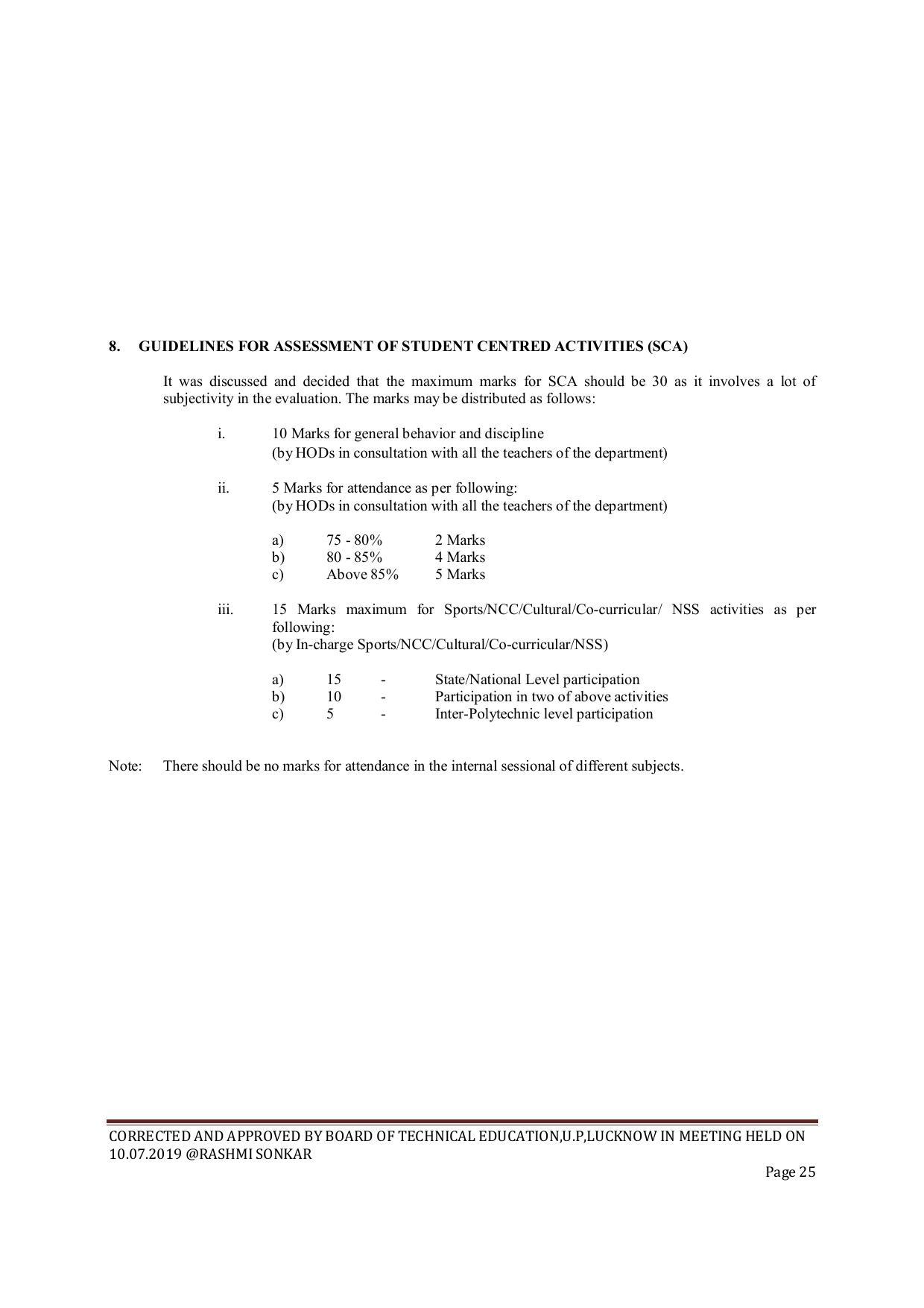 EFFECTIVE FROM JULY 2019-20 - SIX SEMESTER DIPLOMA COURSE IN CIVIL ENGINEERING (ENVIR. POLL. &CON) - Page 25