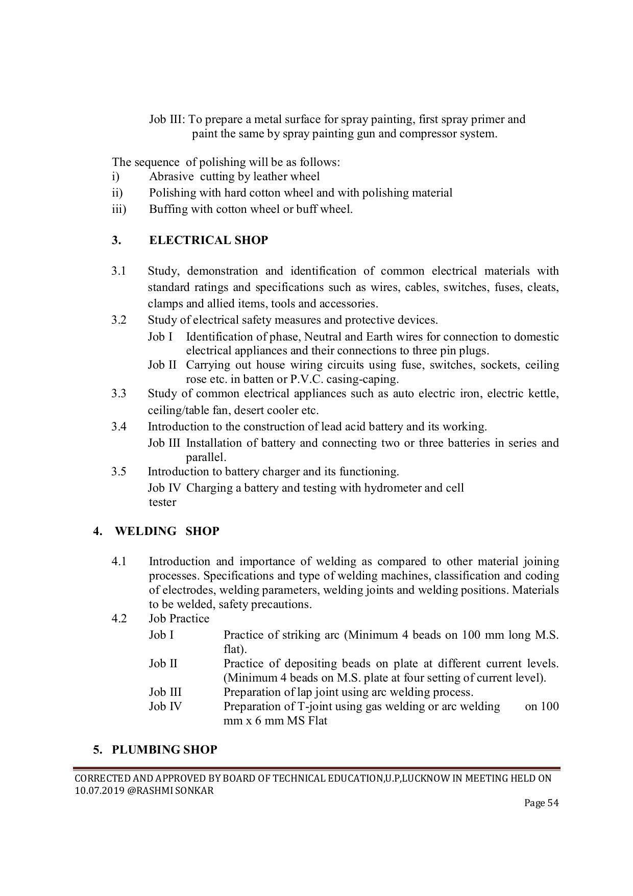 EFFECTIVE FROM JULY 2019-20 - SIX SEMESTER DIPLOMA COURSE IN CIVIL ENGINEERING (ENVIR. POLL. &CON) - Page 54