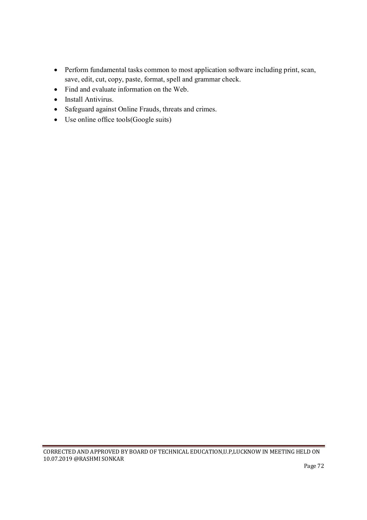 EFFECTIVE FROM JULY 2019-20 - SIX SEMESTER DIPLOMA COURSE IN CIVIL ENGINEERING (ENVIR. POLL. &CON) - Page 72