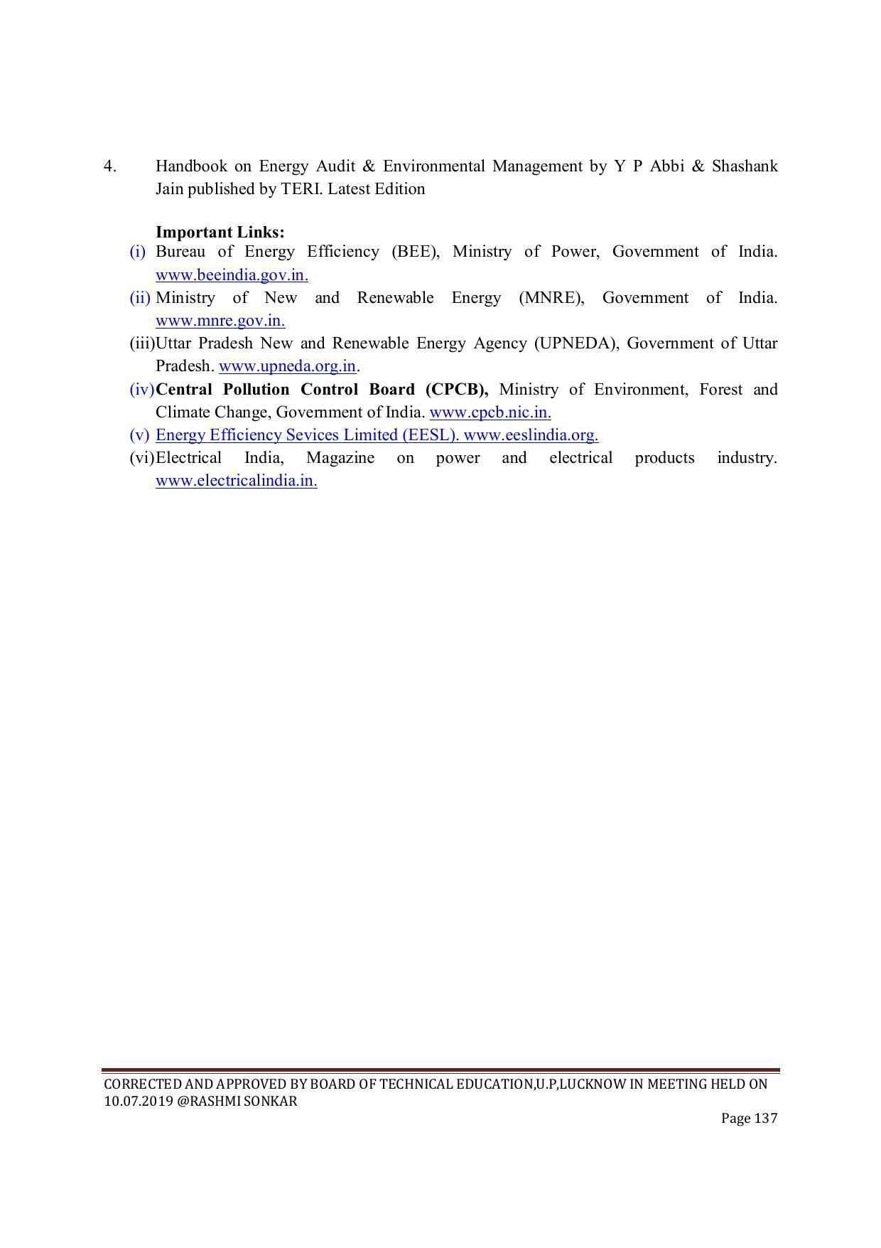 EFFECTIVE FROM JULY 2019-20 - SIX SEMESTER DIPLOMA COURSE IN CIVIL ENGINEERING (ENVIR. POLL. &CON) - Page 137
