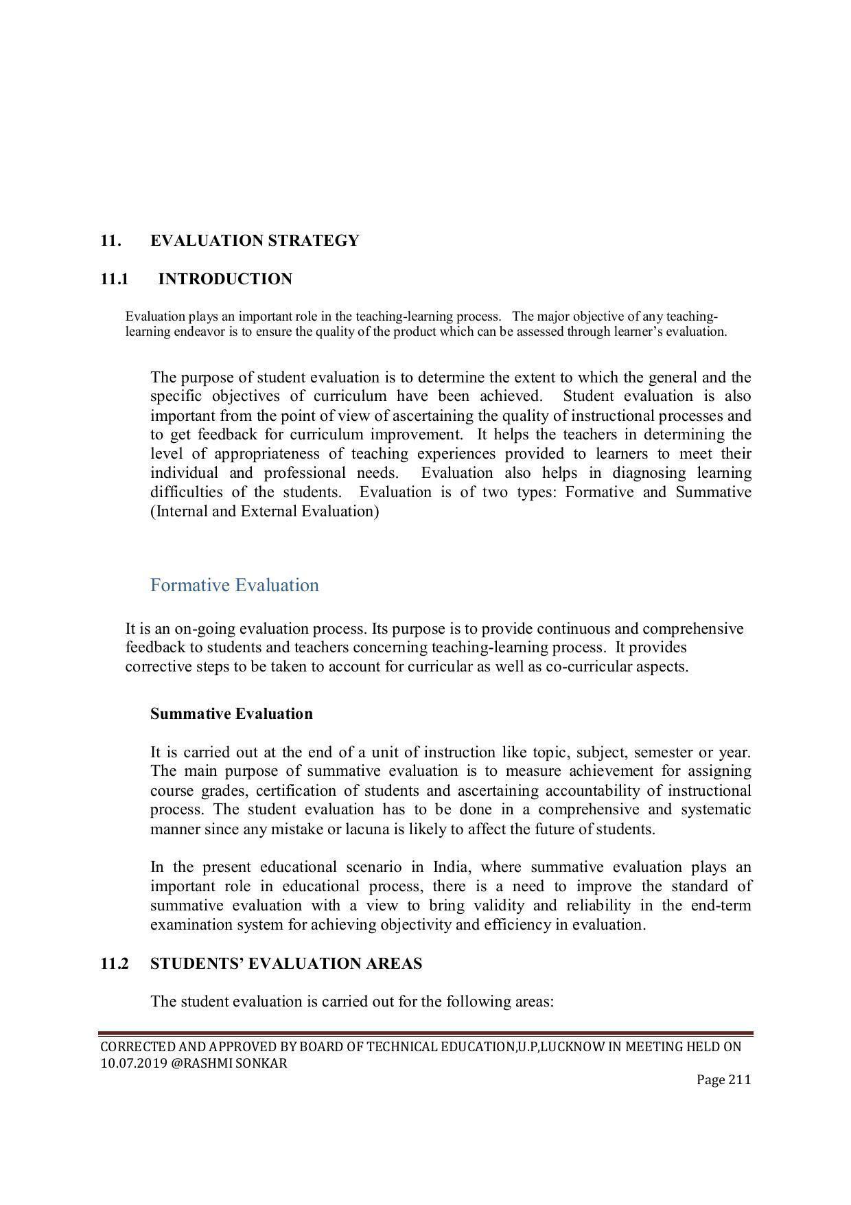 EFFECTIVE FROM JULY 2019-20 - SIX SEMESTER DIPLOMA COURSE IN CIVIL ENGINEERING (ENVIR. POLL. &CON) - Page 211