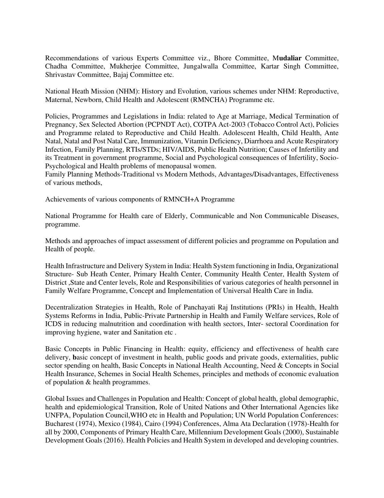 AP RCET Population Studies Syllabus - Page 8