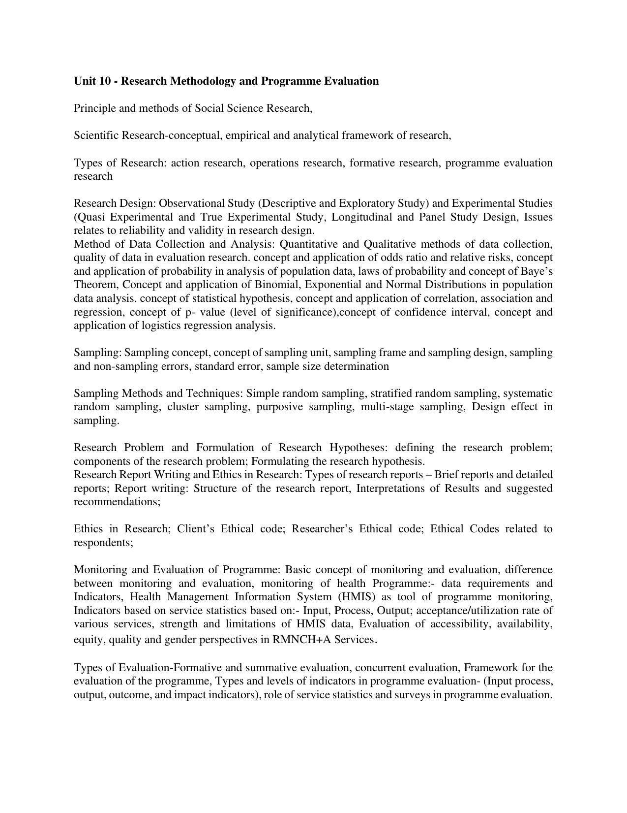 AP RCET Population Studies Syllabus - Page 9
