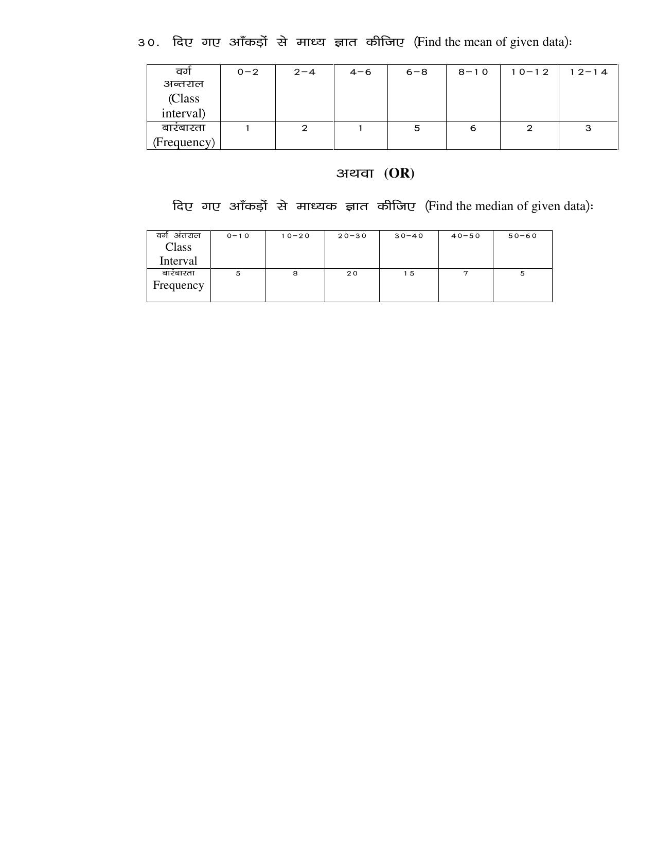 JAC Board Class 10th 2019 MATH SET-3 Model Paper - Page 6