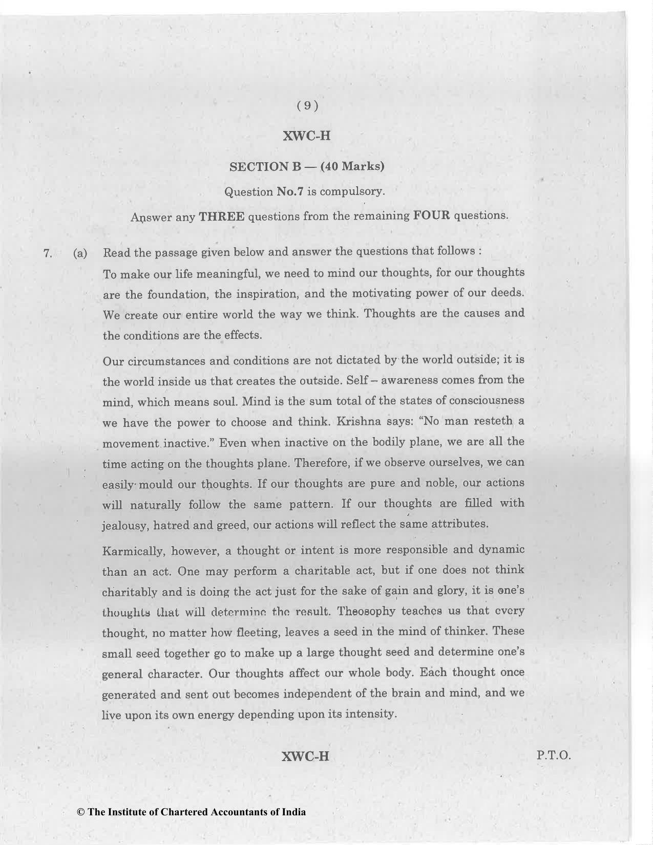 CA Foundation December 2022 Question Paper - Paper 2 (Business Laws and Business Correspondence and Reporting) - Page 9