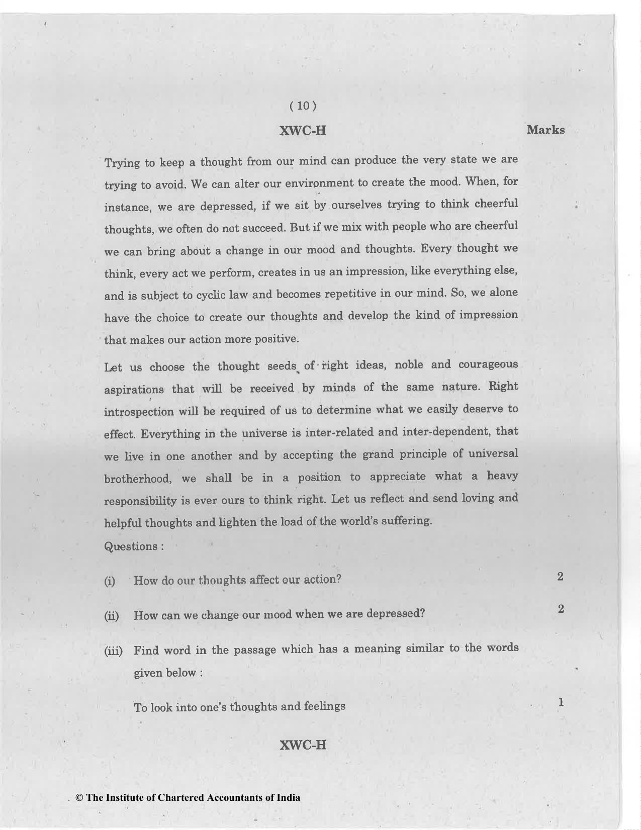 CA Foundation December 2022 Question Paper - Paper 2 (Business Laws and Business Correspondence and Reporting) - Page 10