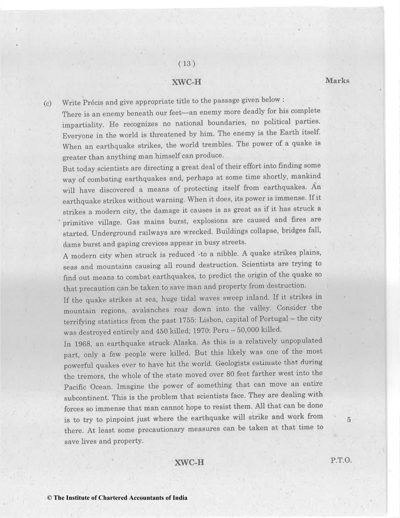 CA Foundation December 2022 Question Paper - Paper 2 (Business Laws and Business Correspondence and Reporting) - Page 13