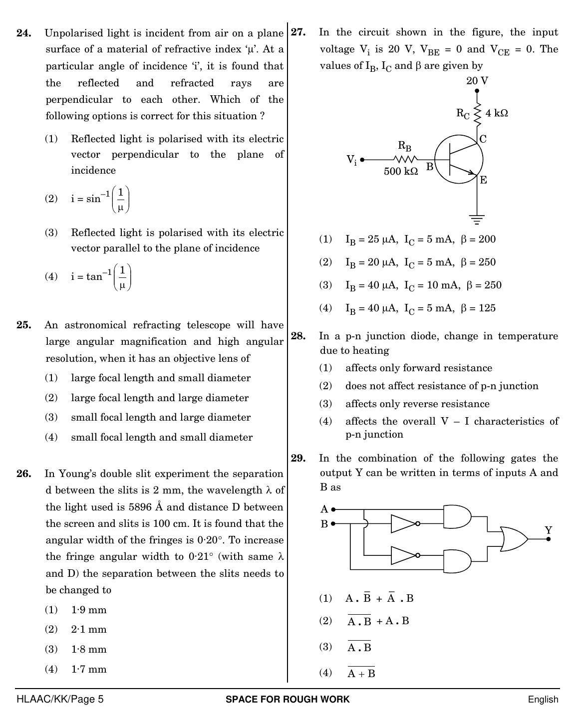 NEET English KK 2019 Question Paper - Page 5