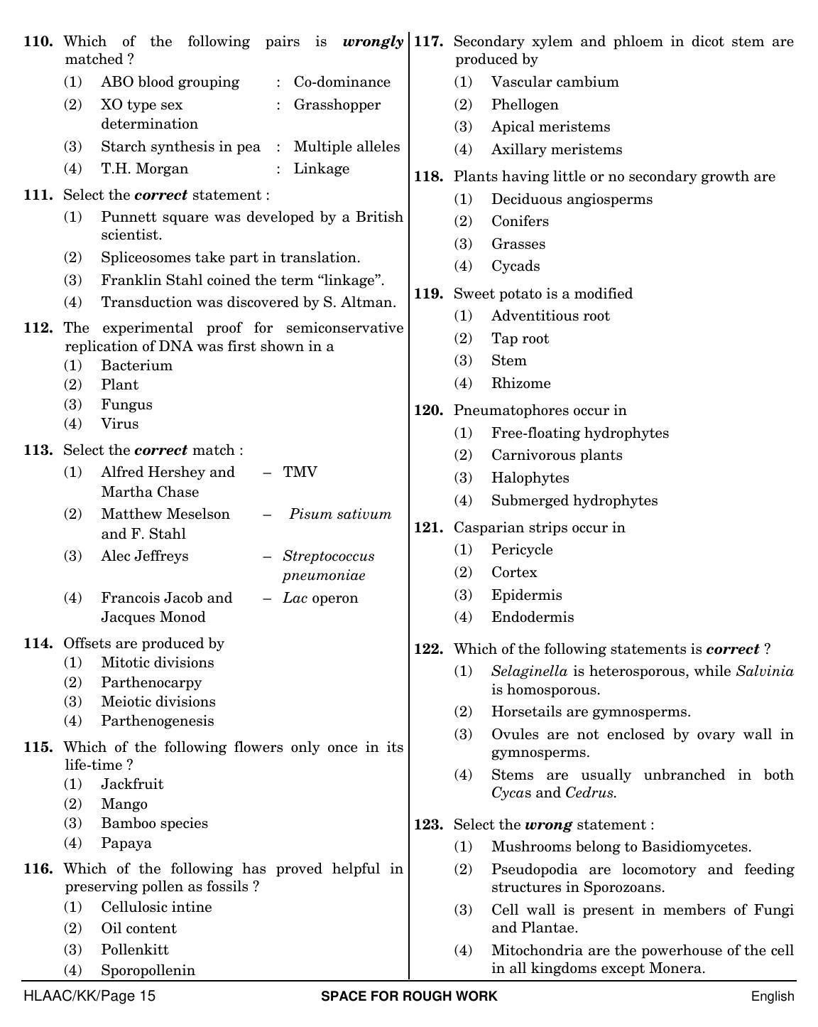 NEET English KK 2019 Question Paper - Page 15