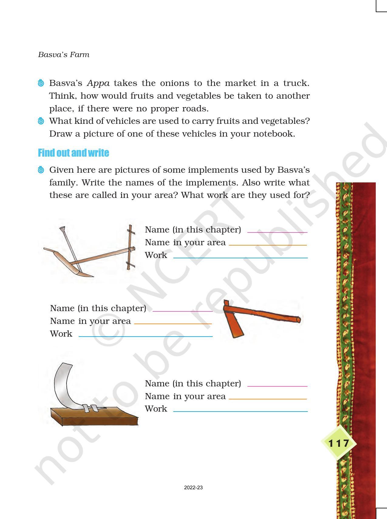 NCERT Book for Class 4 EVS Chapter 14 Basva’s Farm - Page 5
