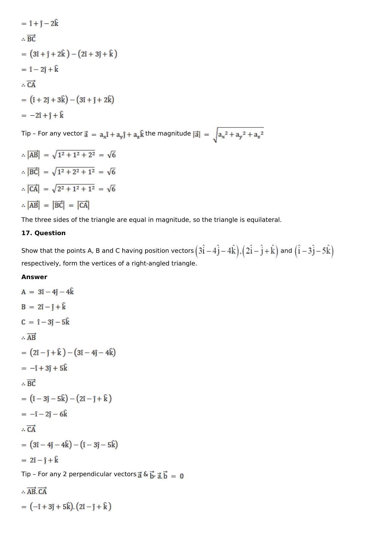 Chapter 22: Vectors and Their Properties Solutions: RS Aggarwal Class 12 Solutions - Page 8