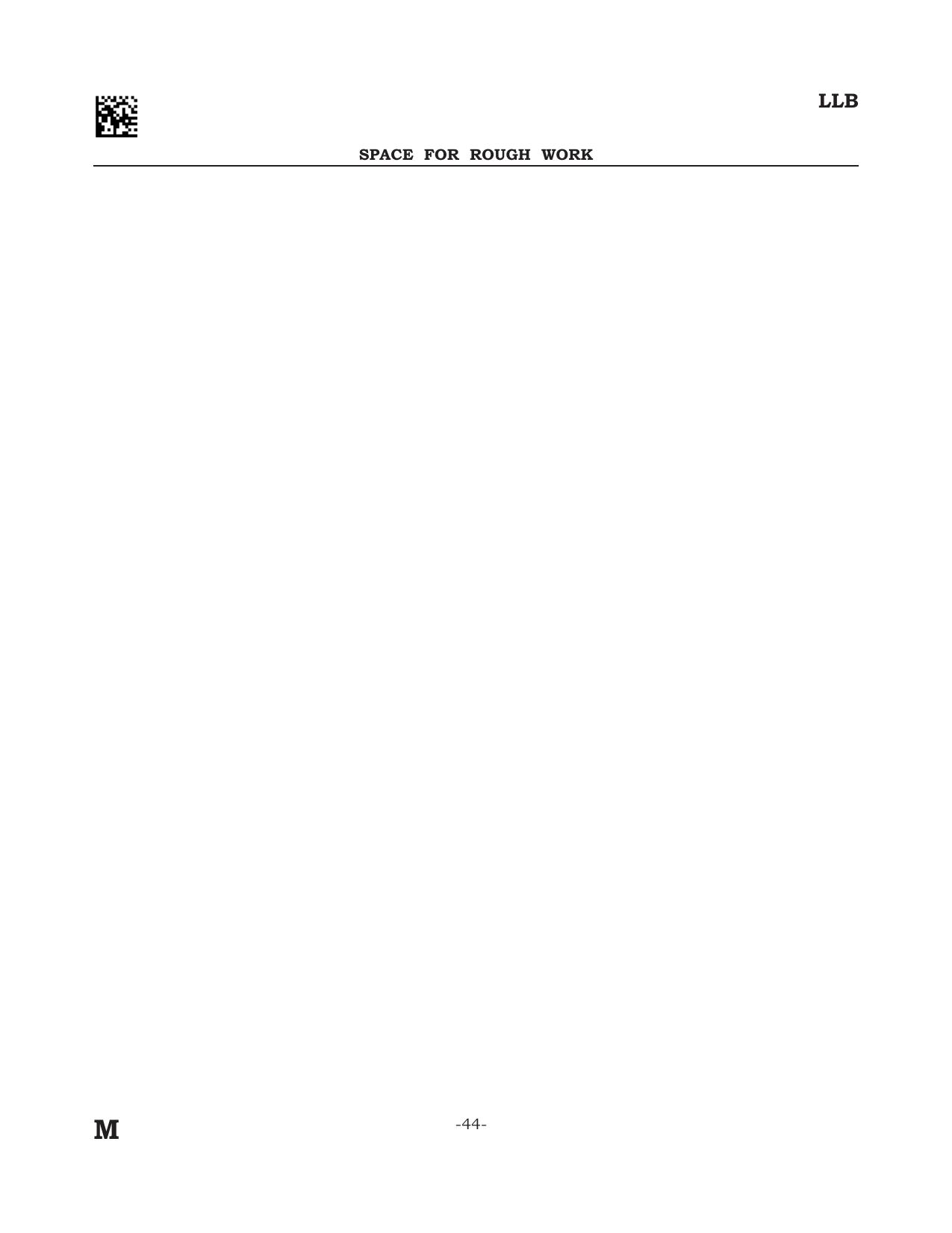 AILET 2024 Question Paper for BA LLB - Page 44