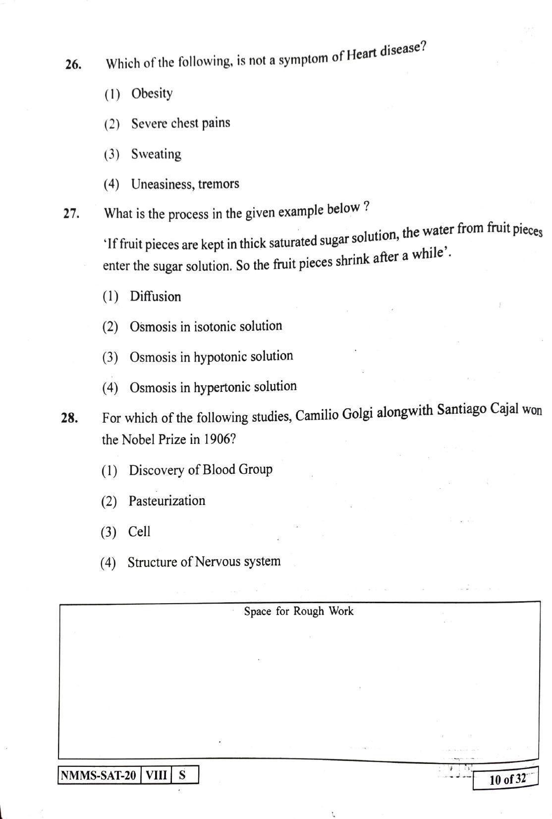 SAT ENGLISH 2020-21 Class 8 Maharashtra NMMS Question Papers - Page 10