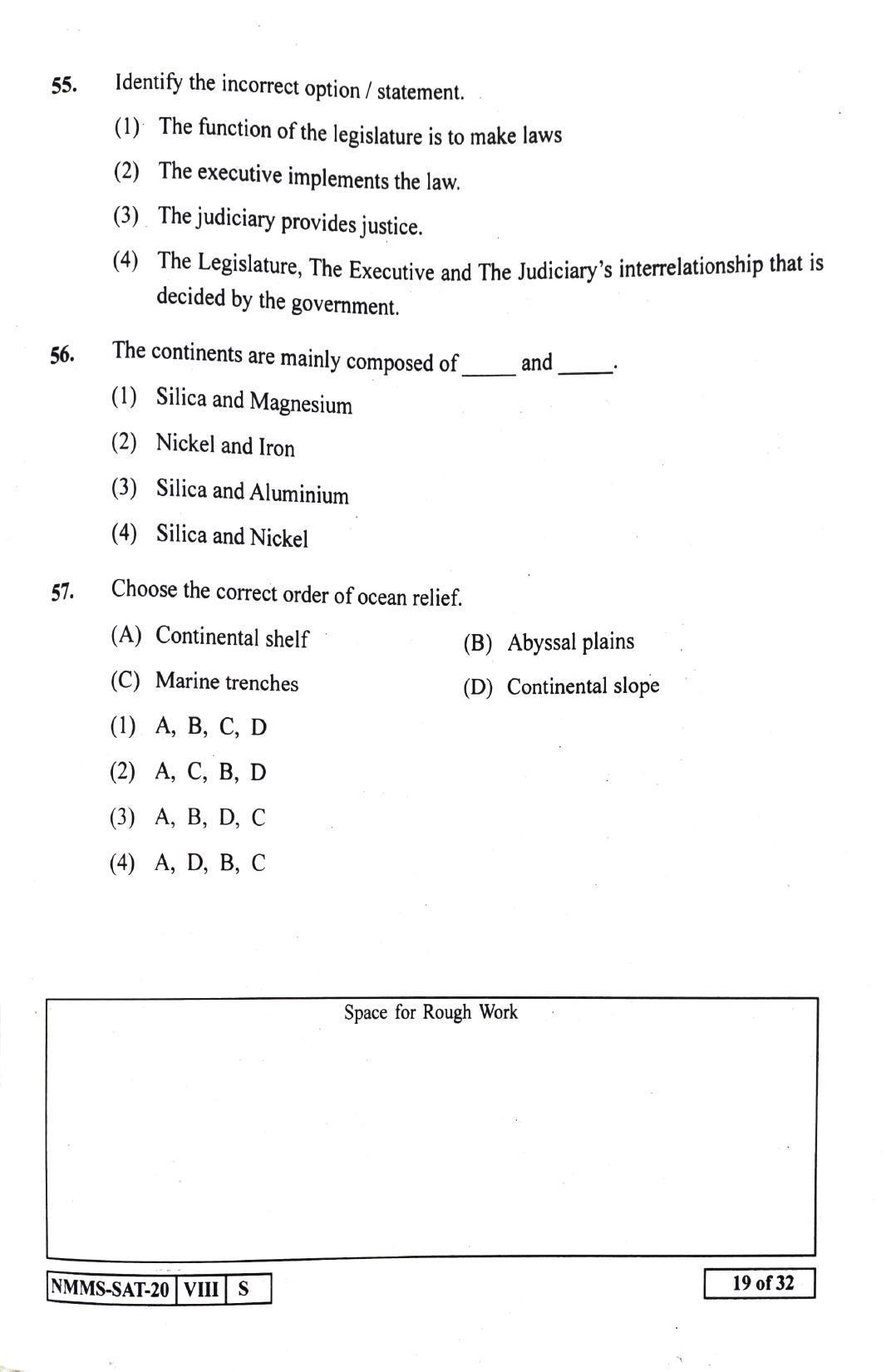 SAT ENGLISH 2020-21 Class 8 Maharashtra NMMS Question Papers - Page 19
