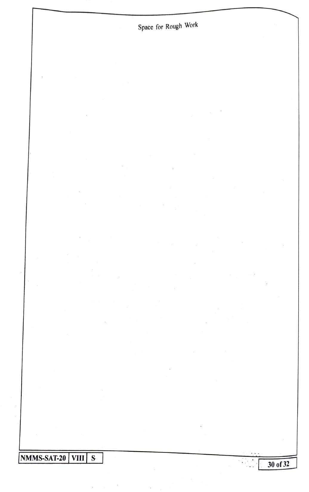 SAT ENGLISH 2020-21 Class 8 Maharashtra NMMS Question Papers - Page 30