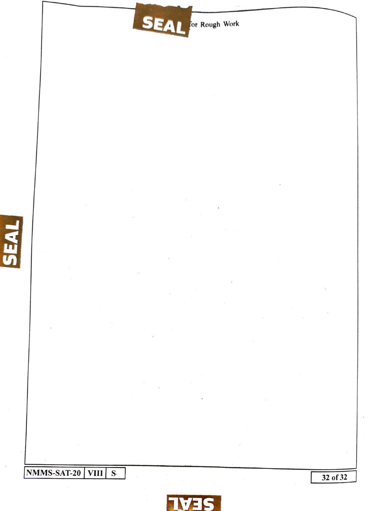 SAT ENGLISH 2020-21 Class 8 Maharashtra NMMS Question Papers - Page 32