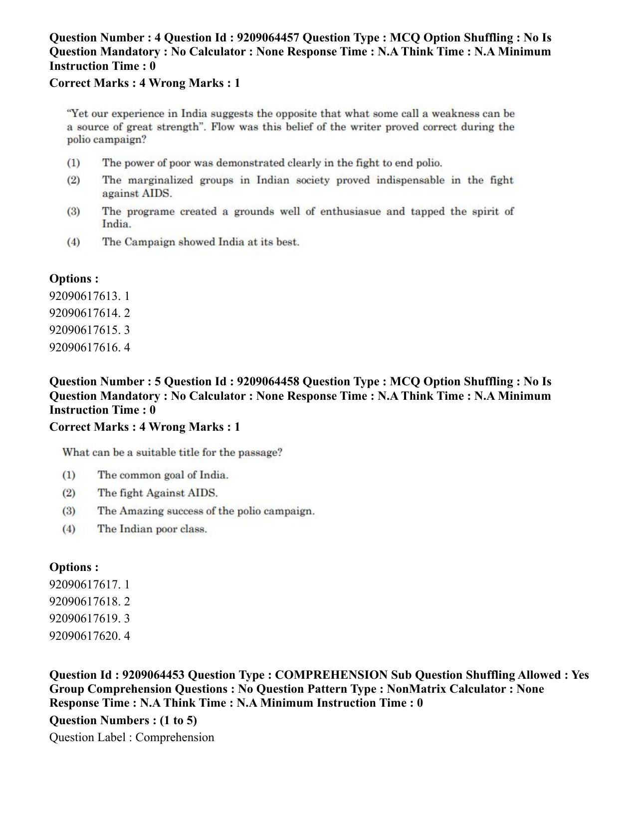CUET PG 2023: SCQP20 – Medical Laboratory Technology (Eng.)- Shift 1 (06-06-2023) Question Paper - Page 7