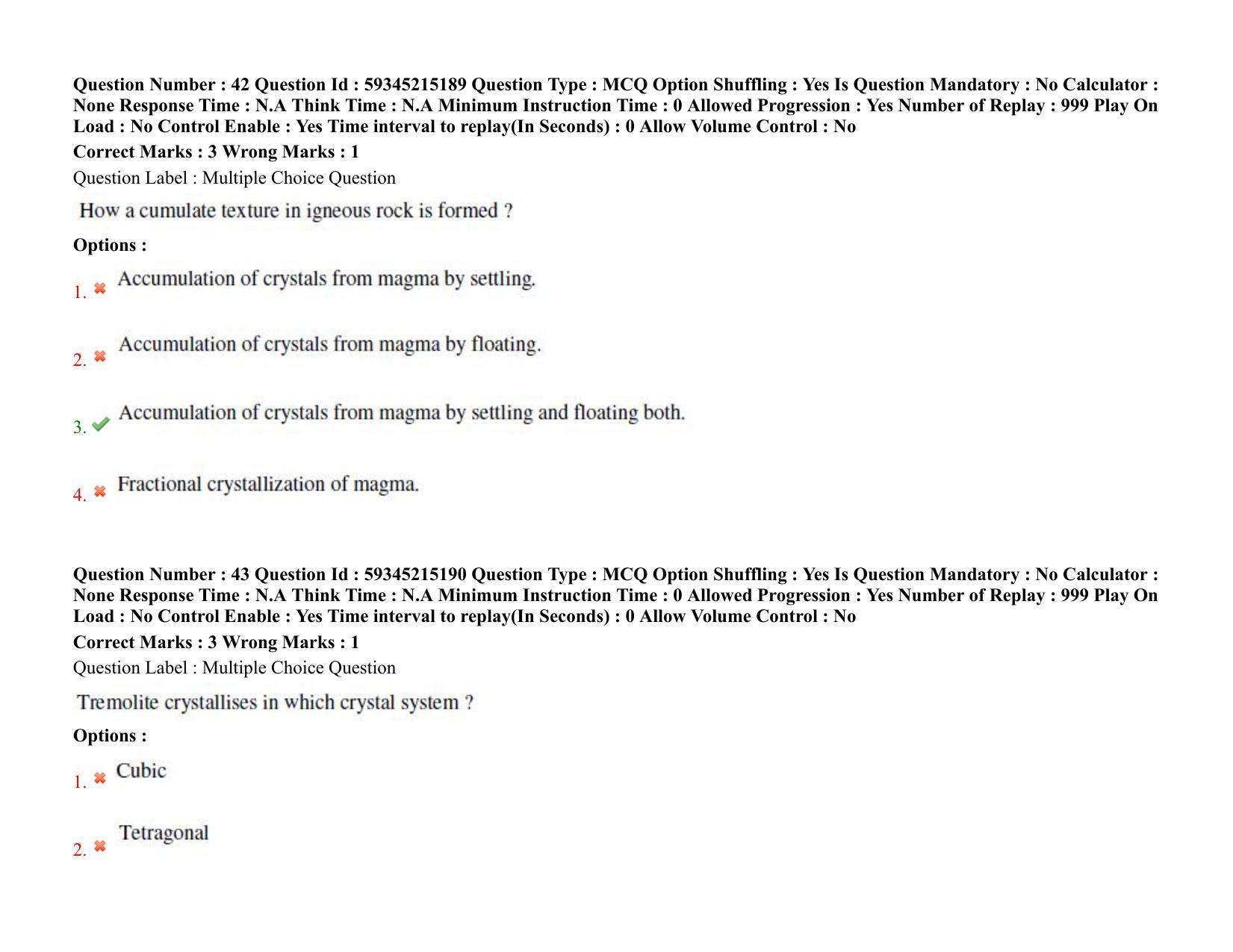 BHU RET Geology 2021 Question Pape - Page 37