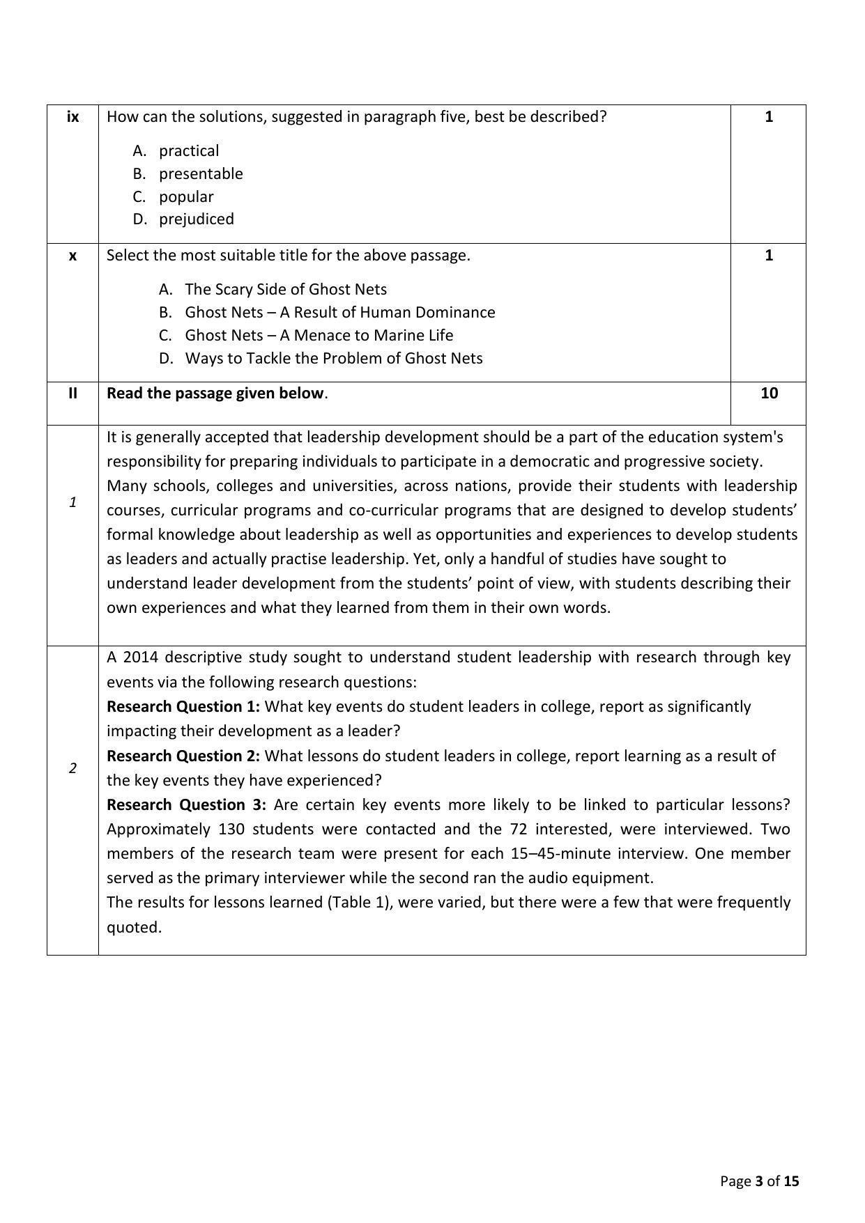 CBSE Class 12 English Core Sample Paper 2023 - Page 3