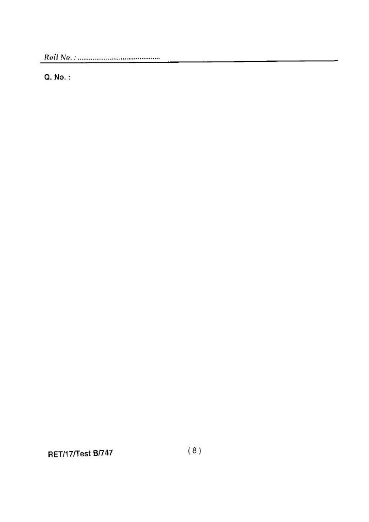 BHU RET(Agriculture) Horticulture 2017 Question Paper - Page 10