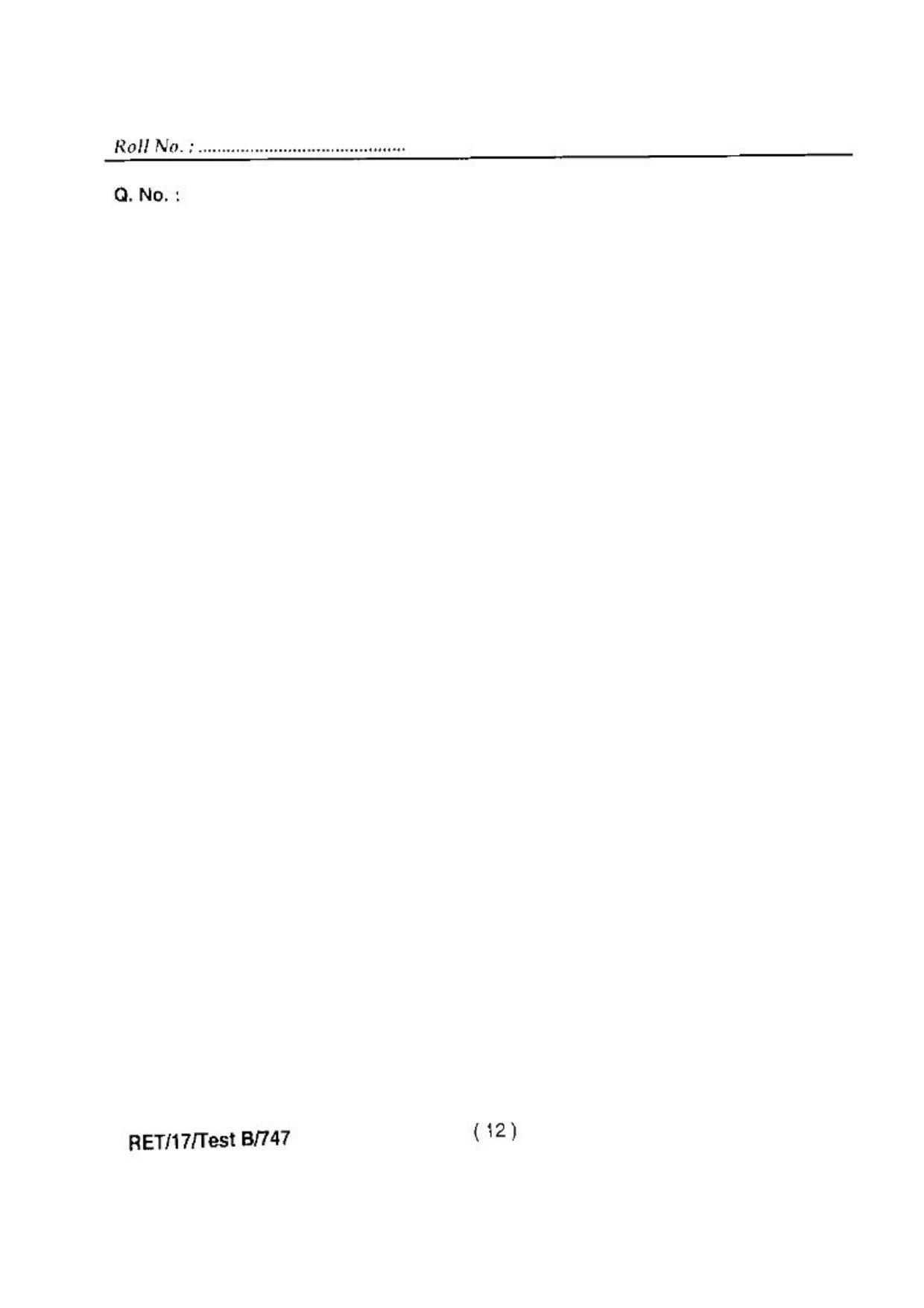 BHU RET(Agriculture) Horticulture 2017 Question Paper - Page 14