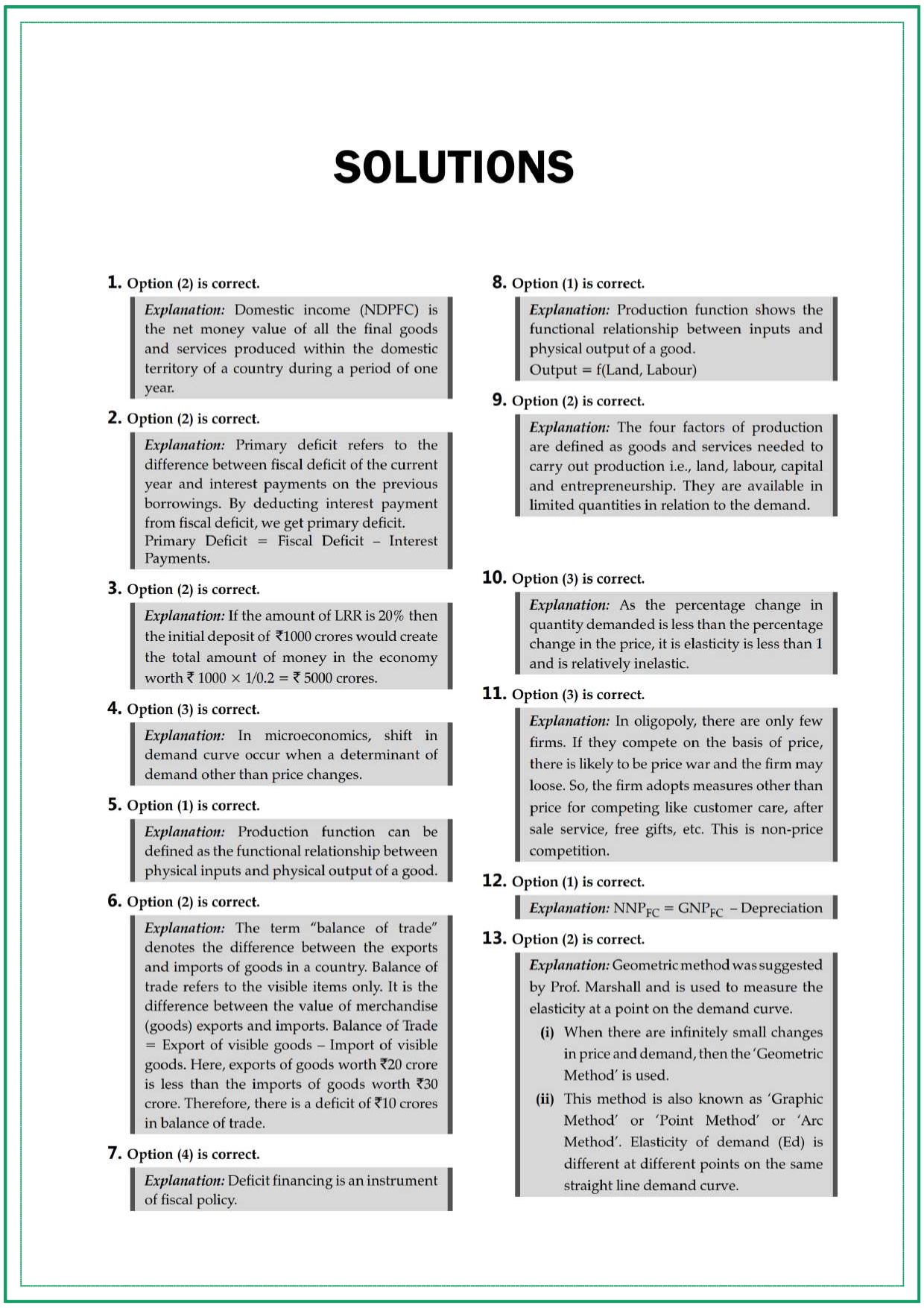 CUET UG Economics Sample Paper 8 - Page 6