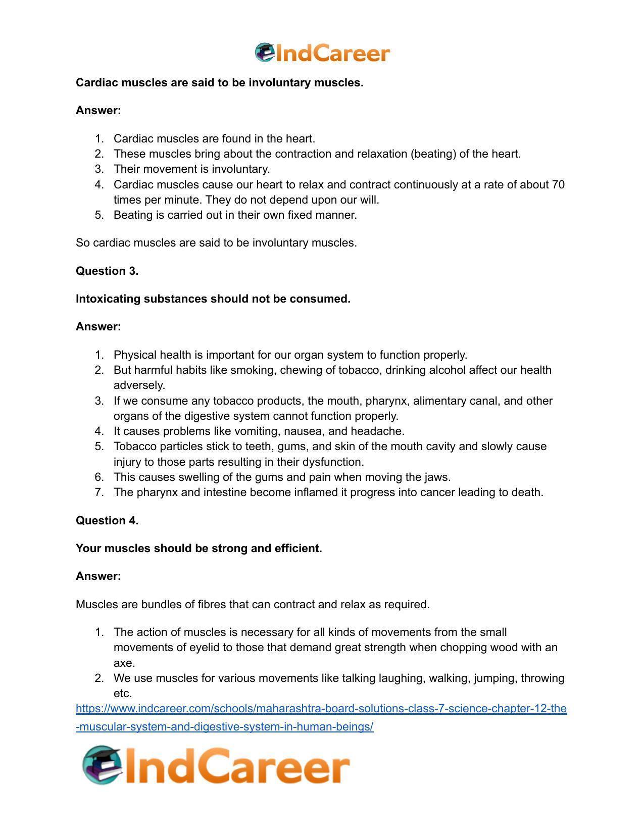Maharashtra Board Solutions Class 7-Science: Chapter 12- The Muscular System and Digestive System in Human Beings - Page 5