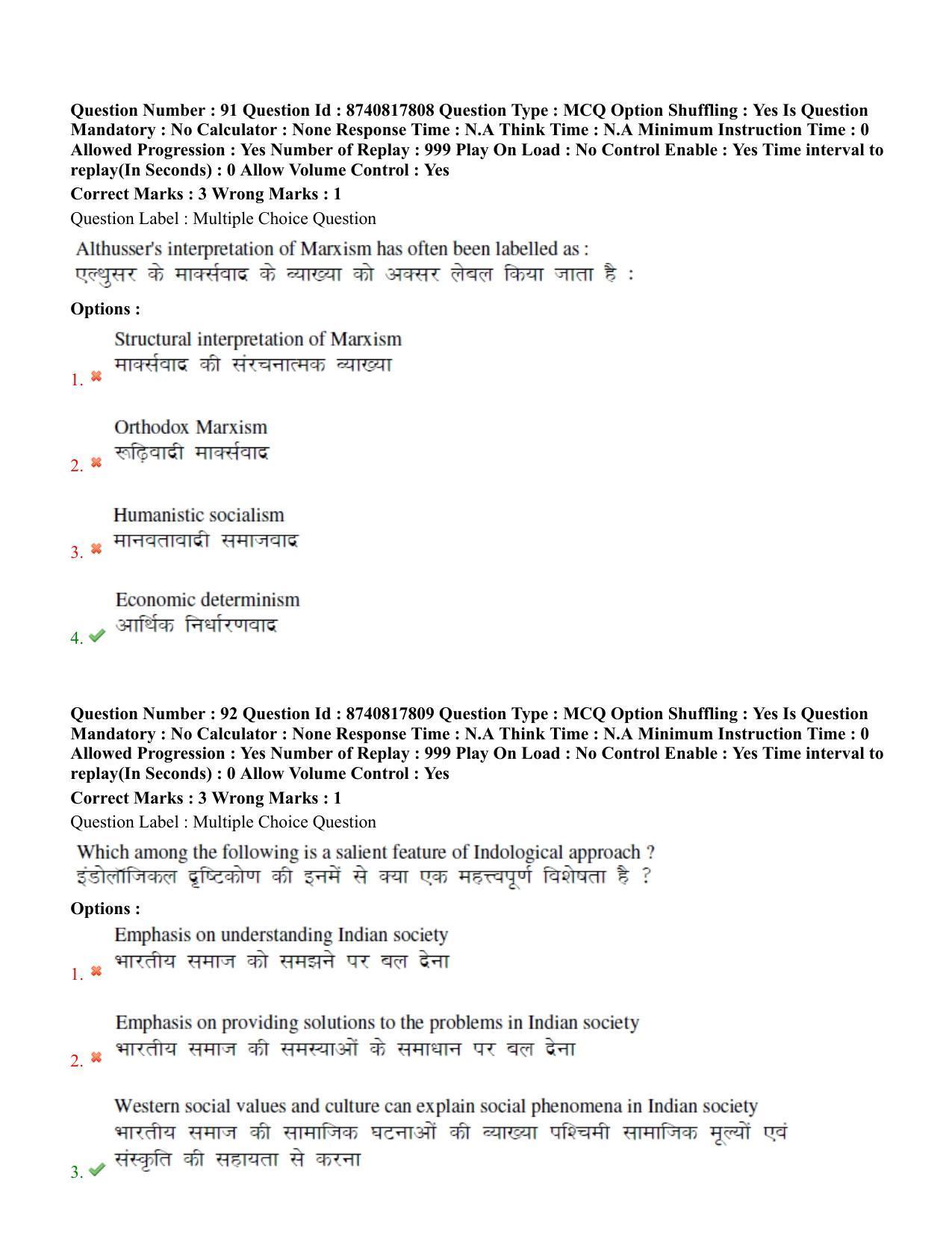 BHU RET M.Phil in Subaltern Studies 2020 Question Paper - Page 55