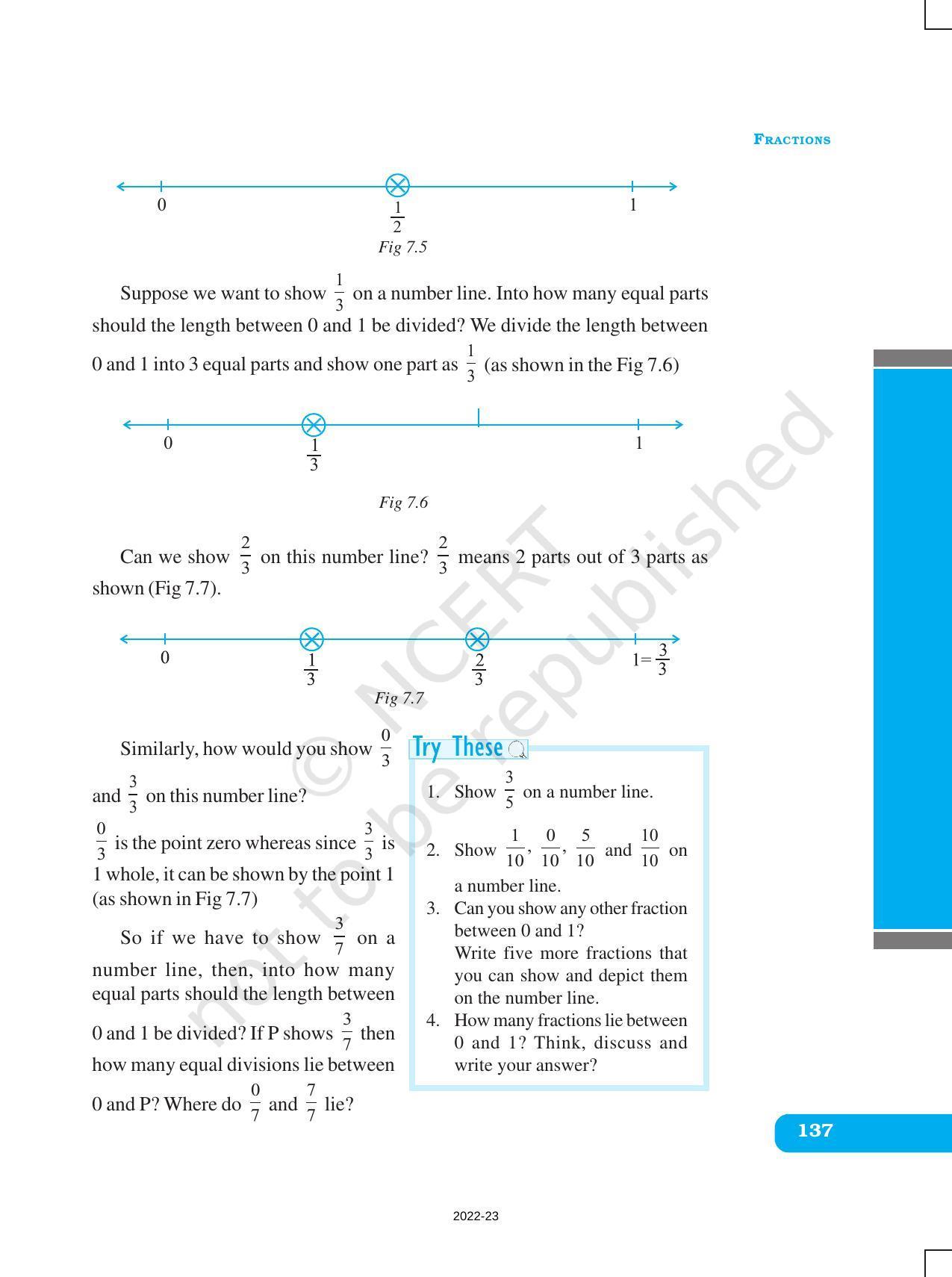 NCERT Book for Class 6 Maths: Chapter 7-Fractions - Page 5