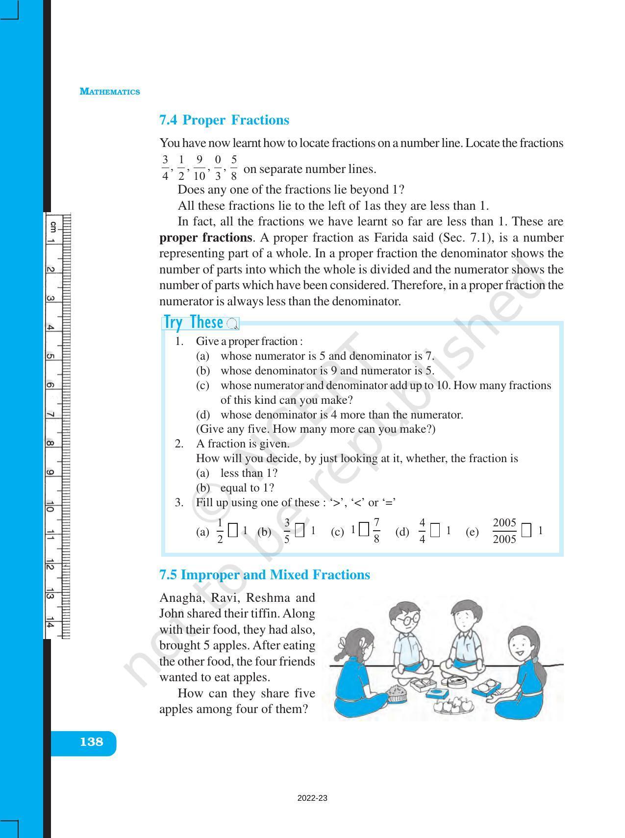 NCERT Book for Class 6 Maths: Chapter 7-Fractions - Page 6