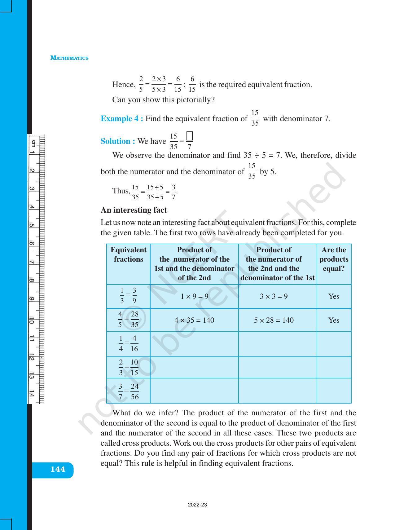 NCERT Book for Class 6 Maths: Chapter 7-Fractions - Page 12