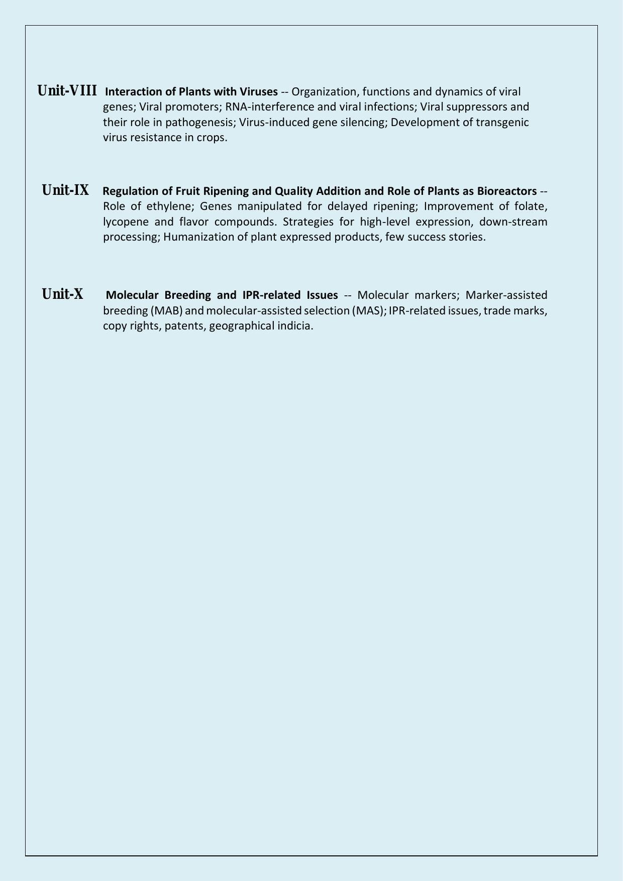 NTA PhD Entrance Exam Plant Molecular Biology and Biotechnology Syllabus - Page 2