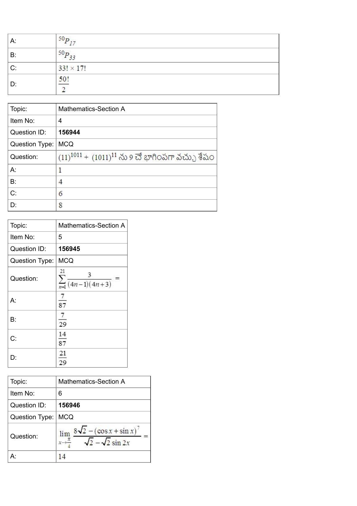 JEE Mains 2022: BTech Telugu (Shift 2) 25-07-2022 Question Paper - Page 2